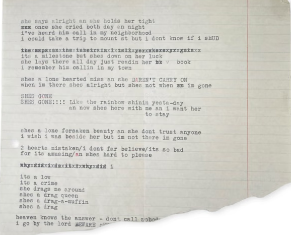 Otkriven rijedak rukopis Bob Dylana: Nacrt pjesme Im Not There pronađen nakon skoro 60 godina i ide na aukciju Otkriven rijedak rukopis Bob Dylana: Nacrt pjesme Im Not There pronađen nakon skoro 60 godina i ide na aukciju
