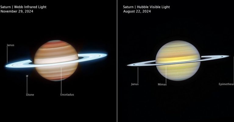 Webb i Hubble udružili snage i razotkrili dosad neviđene detalje Saturna