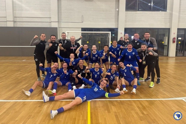 Ženska futsal reprezentacija BiH osvojila je prvo mjesto u grupi B glavne runde kvalifikacija za Evropsko prvenstvo Ženska futsal reprezentacija BiH osvojila je prvo mjesto u grupi B glavne runde kvalifikacija za Evropsko prvenstvo