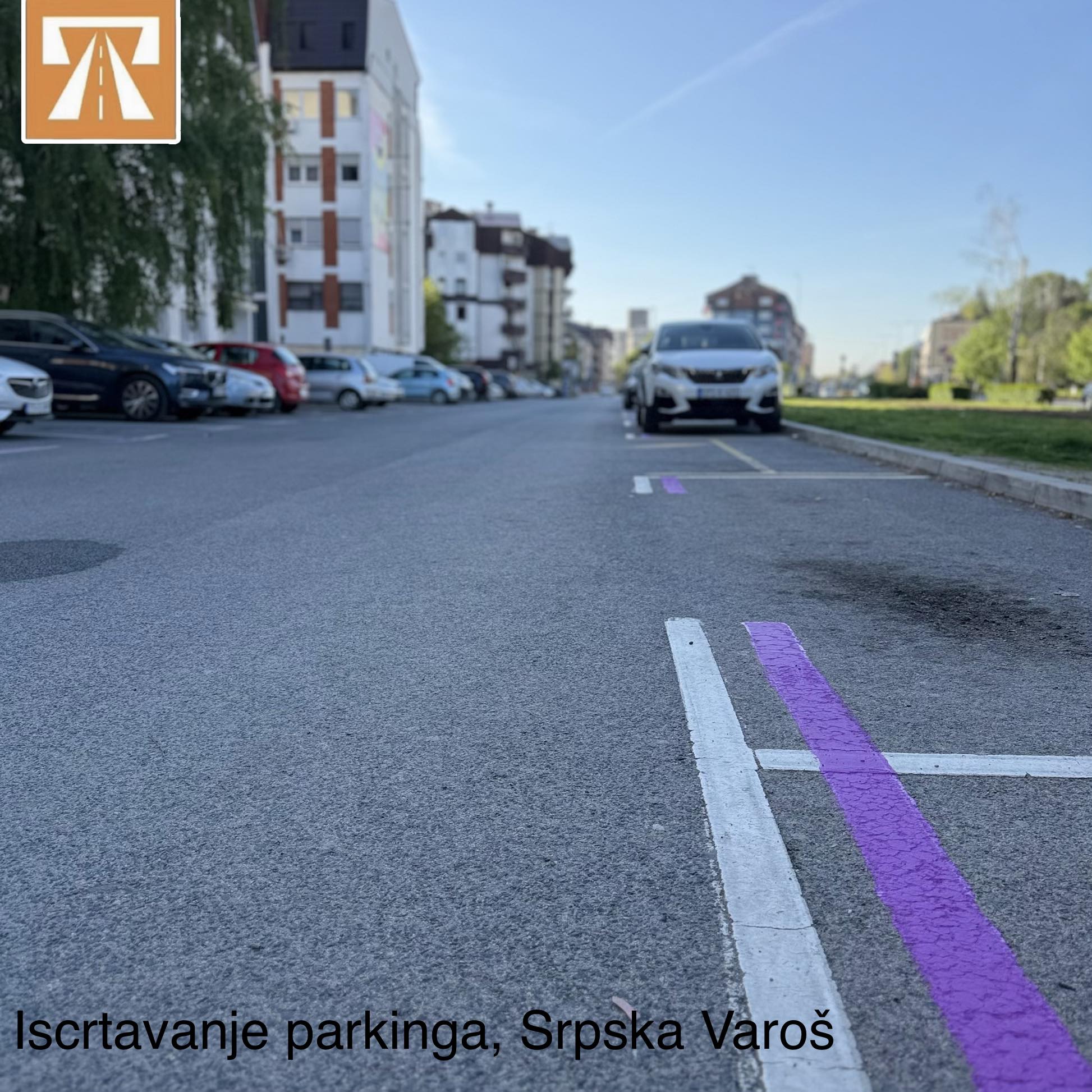 JP PUTEVI BRČKO: Iscrtavanje parkinga u naseljima Srpska Varoš, Novo Brčko i naselje “ Š”.