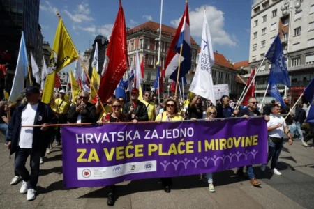 Veliki sindikalni prosvjed u Zagrebu, traže se veće plaće i mirovine