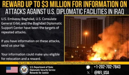 SAD nudi nagradu do tri miliona dolara za informacije o napadima na diplomatske objekte u Iraku