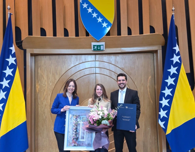 Lejli Njemčević uručena Državna nagrada za sport Bosne i Hercegovine Lejli Njemčević uručena Državna nagrada za sport Bosne i Hercegovine