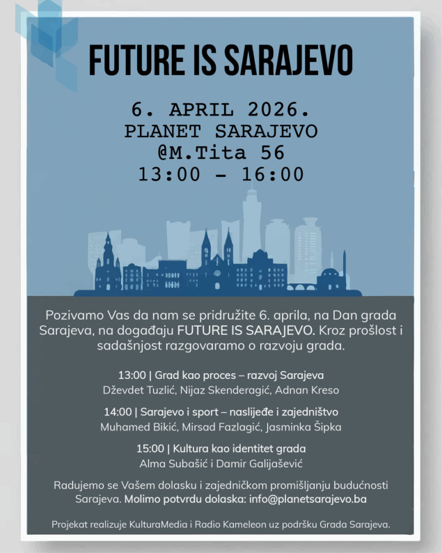 „Futura is Sarajevo 6. aprila u „Planet Sarajevo „Futura is Sarajevo 6. aprila u „Planet Sarajevo