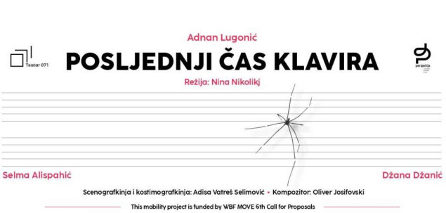 Praizvedba predstave Posljednji čas klavira ovog petka u Teatru 071