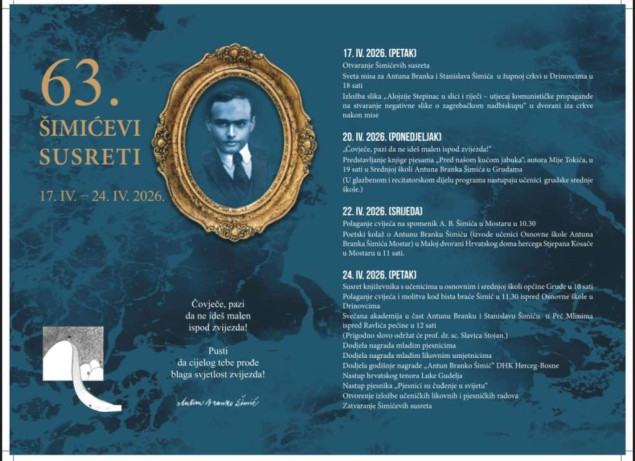 63. Šimićevi susreti od 17. do 24. travnja 63. Šimićevi susreti od 17. do 24. travnja