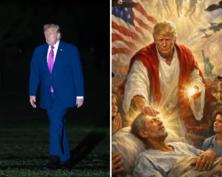 Pod lavinom optužbi za svetogrđe, Trump obrisao sliku na kojoj je predstavljen kao Isus-iscjelitelj