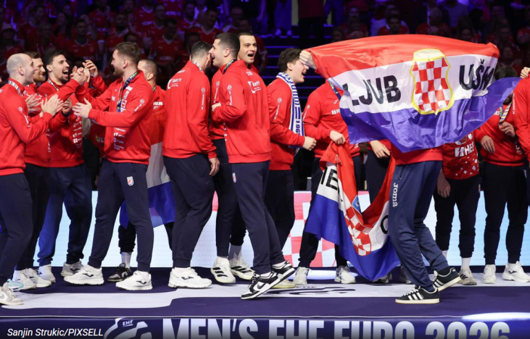 Hrvatski rukometni savez kažnjen zbog zastave paradržave Herceg-Bosne na ceremoniji dodjele medalja na Evropskom prvenstvu