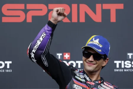 Vozač Aprilije Jorge Martin pobjednik sprint trke Moto GP šampionata u Le Mansu