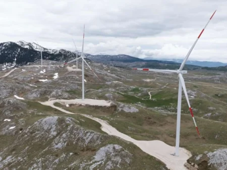 U Crnoj Gori puštena u rad najveća vjetroelektrana VE Gvozd