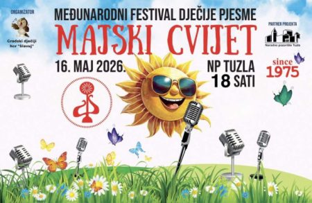 Međunarodni festival dječije pjesme Majski cvijet 16. maja u Narodnom pozorištu Tuzla