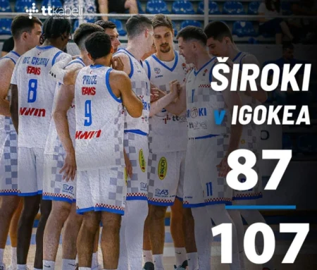Igokea uvjerljiva protiv Širokog u prvom meču polufinala play-offa Igokea uvjerljiva protiv Širokog u prvom meču polufinala play-offa