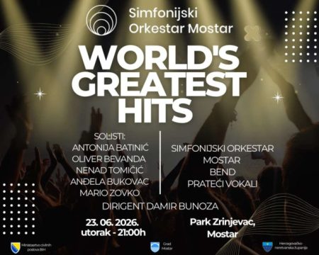 Odgođen koncert u mostarskom gradskom parku Worlds Greatest Hits Odgođen koncert u mostarskom gradskom parku Worlds Greatest Hits