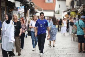 Navijačka euforija u Sarajevu pred utakmicu BiH i Švicarske na Mundijalu