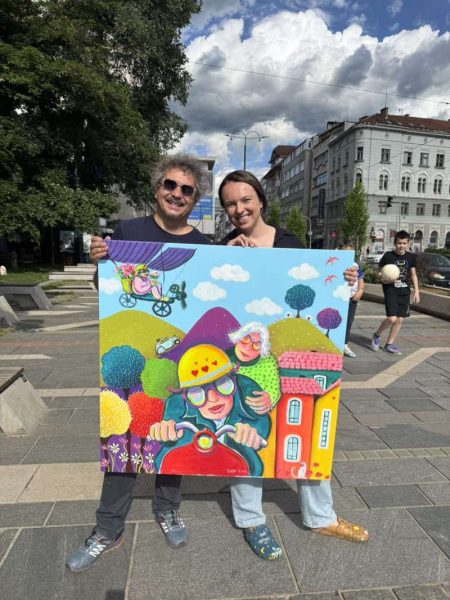 Slika Alene Gojak i Emila Sfere s porukom radosti i nade uljepšala dječije odjeljenje KCUS-a