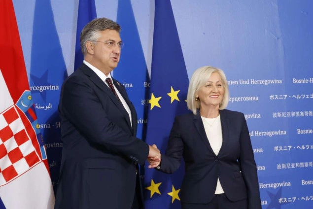 Plenković s Krišto u Sarajevu potpisuje Ugovor o graničnim prijelazima