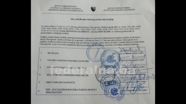 Potpisan sporazum o zajedničkom nastupu probosanskih stranaka u RS-u