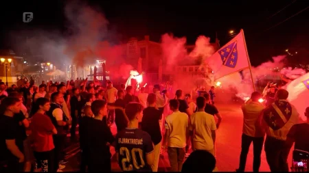 Veliko slavlje u Novom Pazaru nakon trijumfa reprezentacije BiH