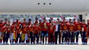 Španski fudbaleri doputovali u Madrid poslije osvajanja titule svjetskog prvaka
