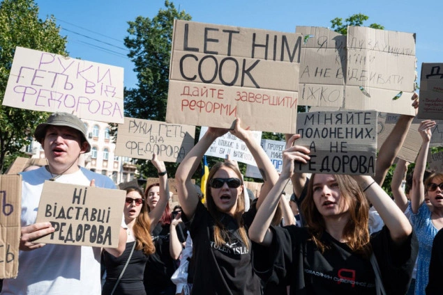 Demonstranti u Kijevu protestuju protiv smjene ministra odbrane Fedorova