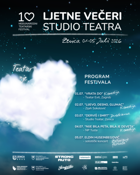 U Zenici večeras počinje deseti teatarski festival Ljetnje večeri Studio Teatra U Zenici večeras počinje deseti teatarski festival Ljetnje večeri Studio Teatra