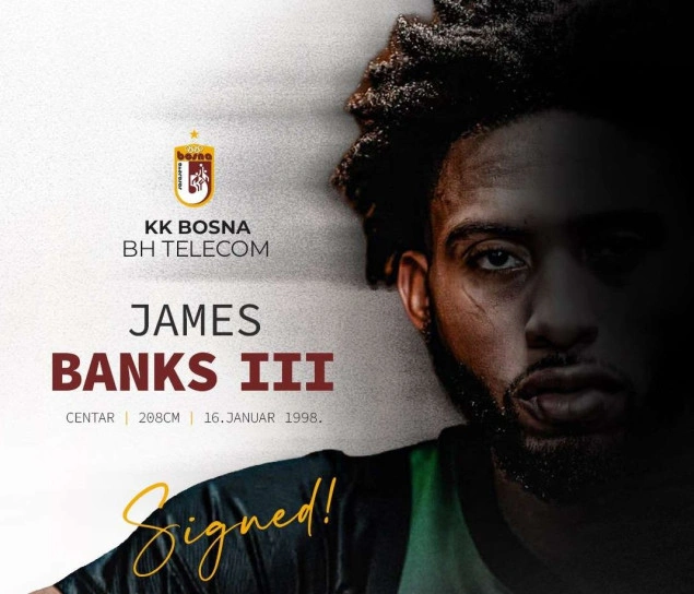 James Banks III novo pojačanje KK Bosna BH Telecom
