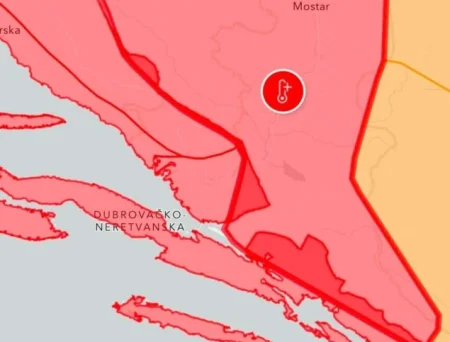 Crveni meteoalarm u Zapadnohercegovačkom kantonu: Temperature do 42 stepena Crveni meteoalarm u Zapadnohercegovačkom kantonu: Temperature do 42 stepena