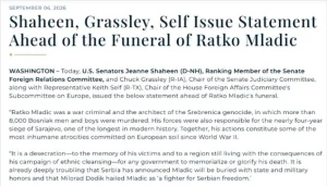 Oštra poruka iz Washingtona pred sahranu Mladića: Bio je osuđeni arhitekta genocida