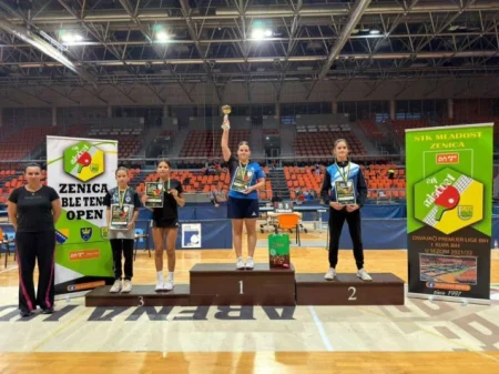 Ana Sladoje i Benjamin Zijadić pobjednici u konkurenciji seniora na 11. Zenica table tennis Openu