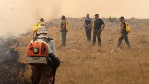Požar se širi na području Ljubuše, gusti dim stigao i do Dalmacije