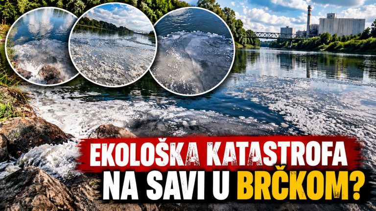 EKOLOŠKA KATASTROFA NA SAVI U BRČKOM? Otpadna tečnost i pjena završavaju direktno u rijeci, nadležni bez reakcije!?