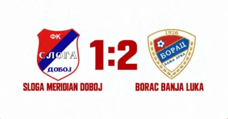 Pobjeda Borca u Doboju protiv Sloge