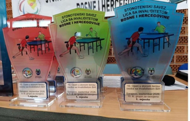 Održan 10. Open u stonom tenisu osoba sa invaliditetom Bosne i Hercegovine Održan 10. Open u stonom tenisu osoba sa invaliditetom Bosne i Hercegovine