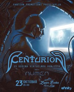 Jubilej beogradskog Centuriona u „Zappa Barci“, 23-og oktobra 2026. Jubilej beogradskog Centuriona u „Zappa Barci“, 23-og oktobra 2026.